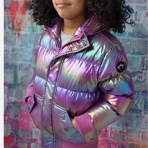 Appaman metallic rainbow coat